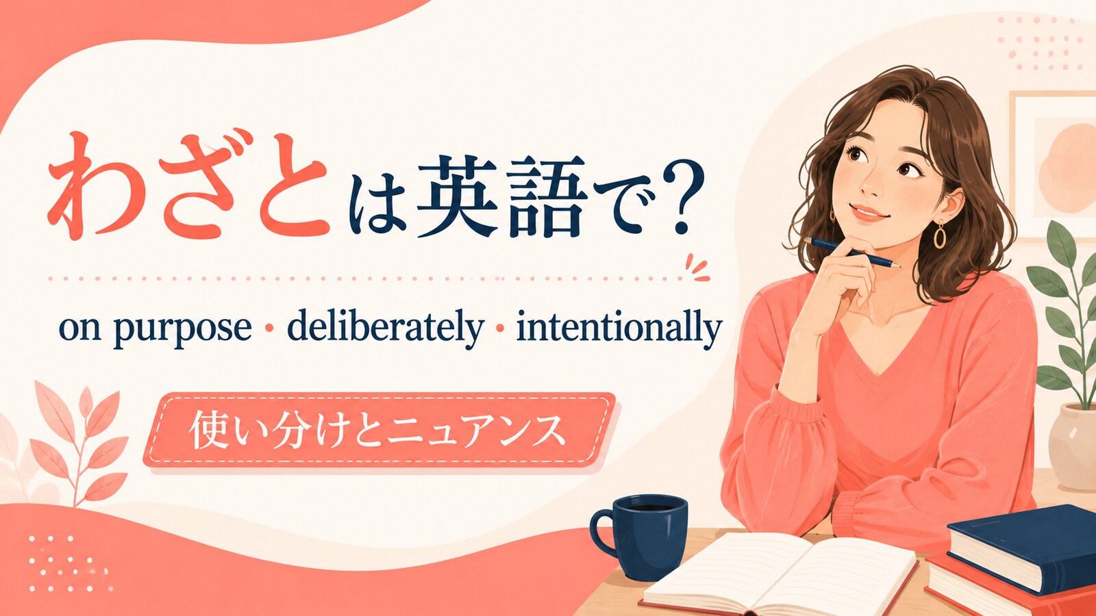 わざとは英語で？使い分け
