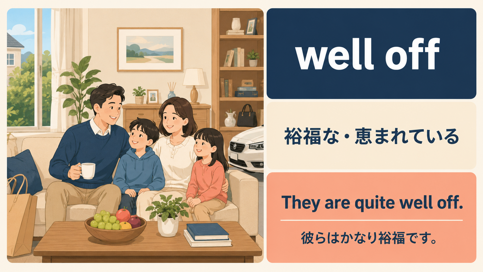 well offの意味と例文を説明する記事内イラスト