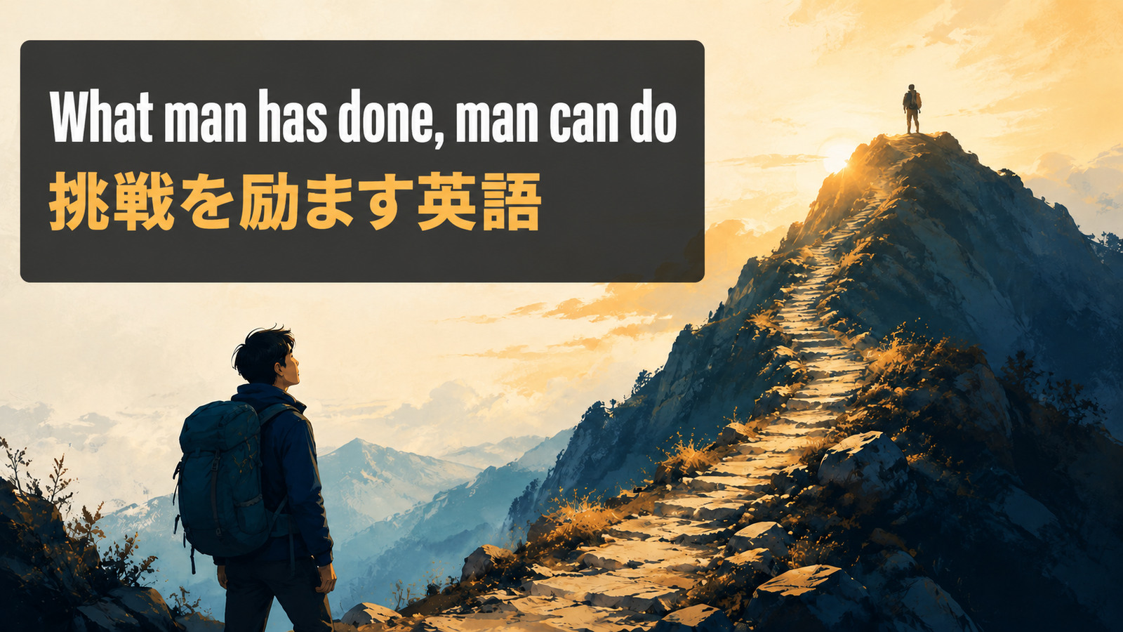 What man has done, man can doの意味・使い方を解説するアイキャッチ