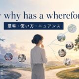 Every why has a whereforeの意味・使い方・ニュアンスを示すアイキャッチ