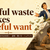 Wilful waste makes woeful wantの意味と使い方