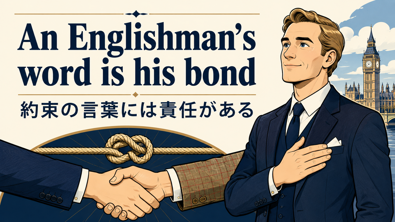 An Englishman's word is his bondの意味
