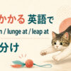 「飛びかかる」を英語で表すときの英語表現アイキャッチ