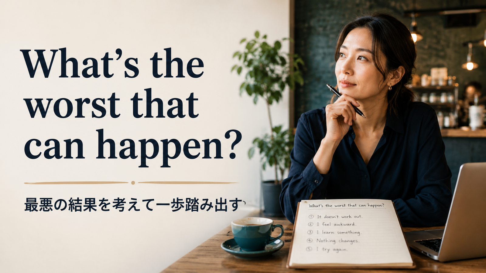 What’s the worst that can happen?の意味は？使い方・ニュアンス・例文を解説