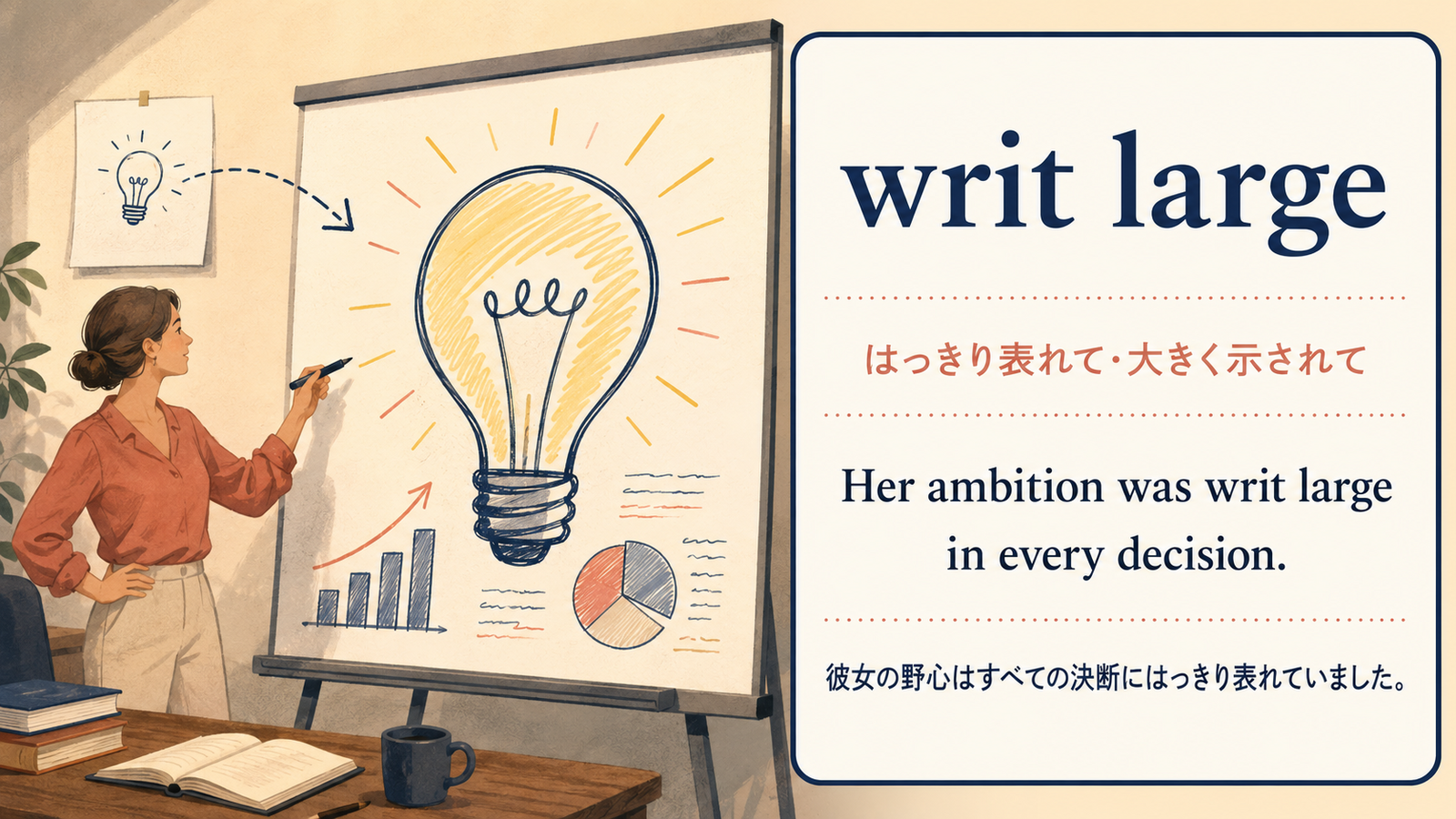 writ largeの意味と例文