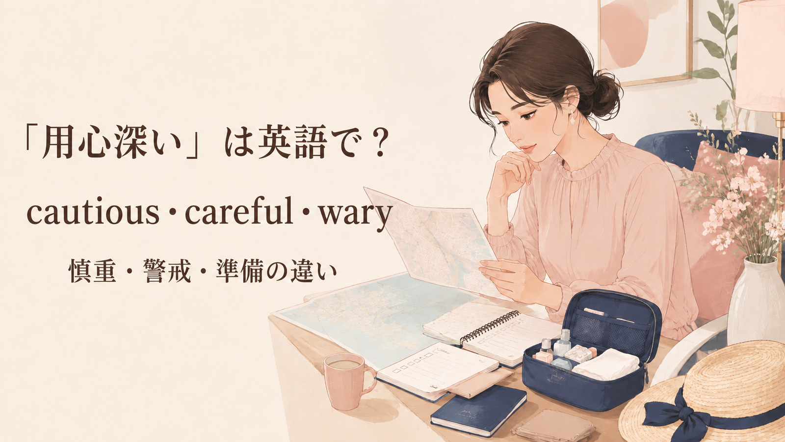 「用心深い」は英語で？主要表現の使い分け