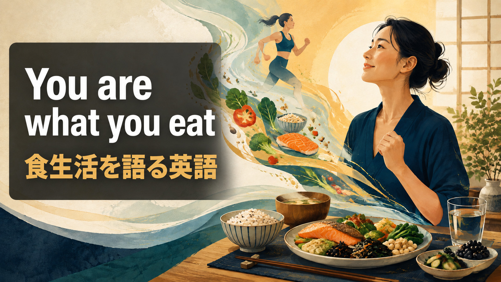 You are what you eatの意味・使い方を解説するアイキャッチ