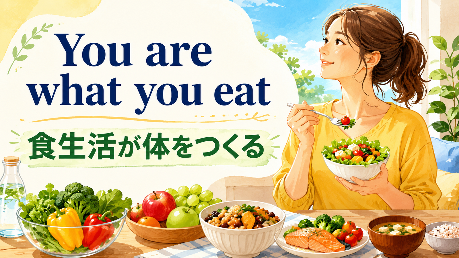 You are what you eatの意味は？使い方・ニュアンス・例文を解説