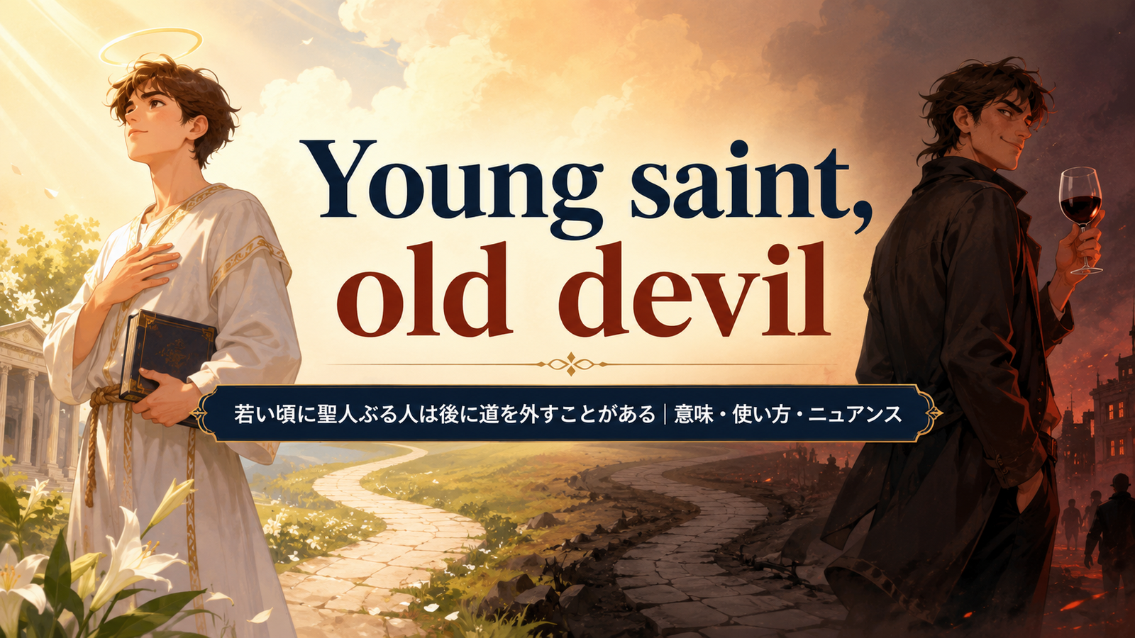 Young saint, old devilの意味と使い方