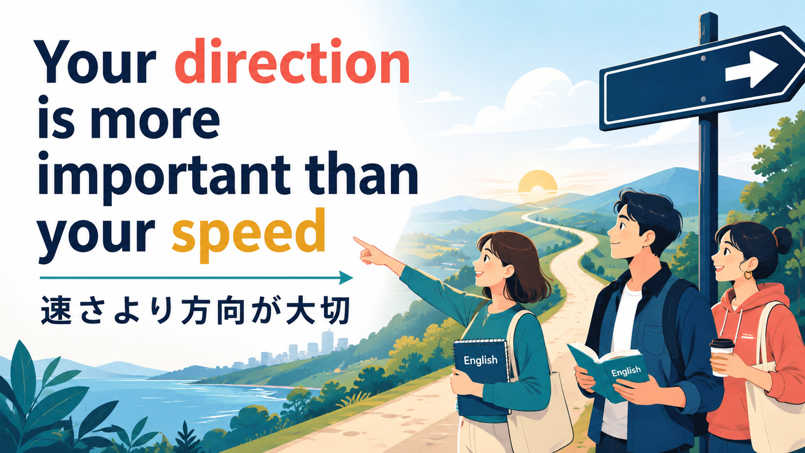 Your direction is more important than your speedの意味・使い方
