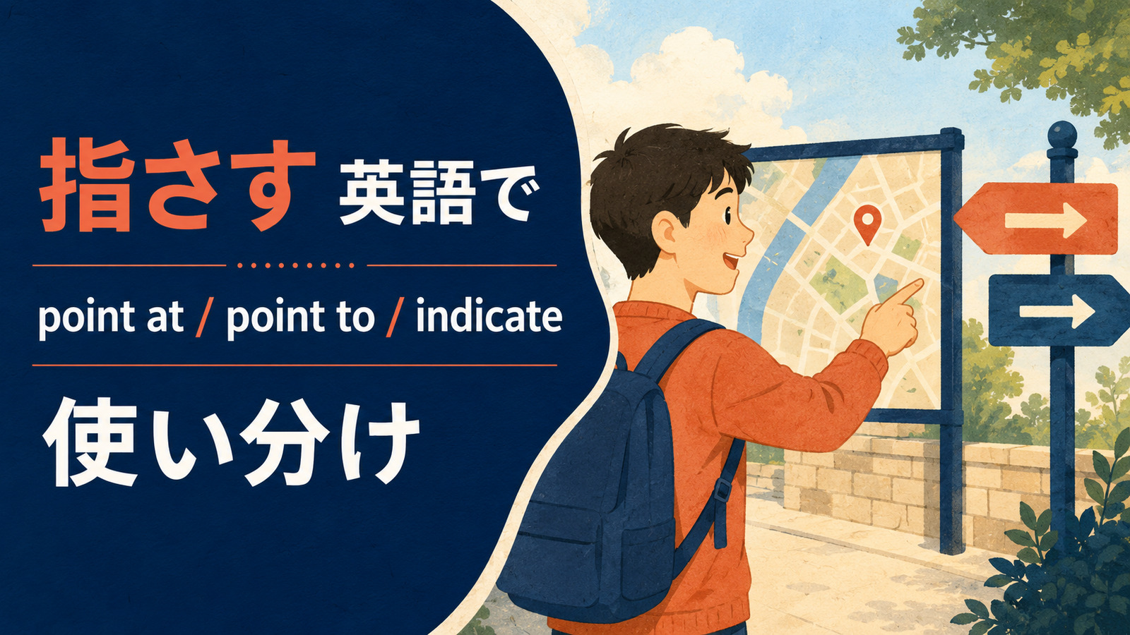 指さすを英語で表す主要表現の使い分け