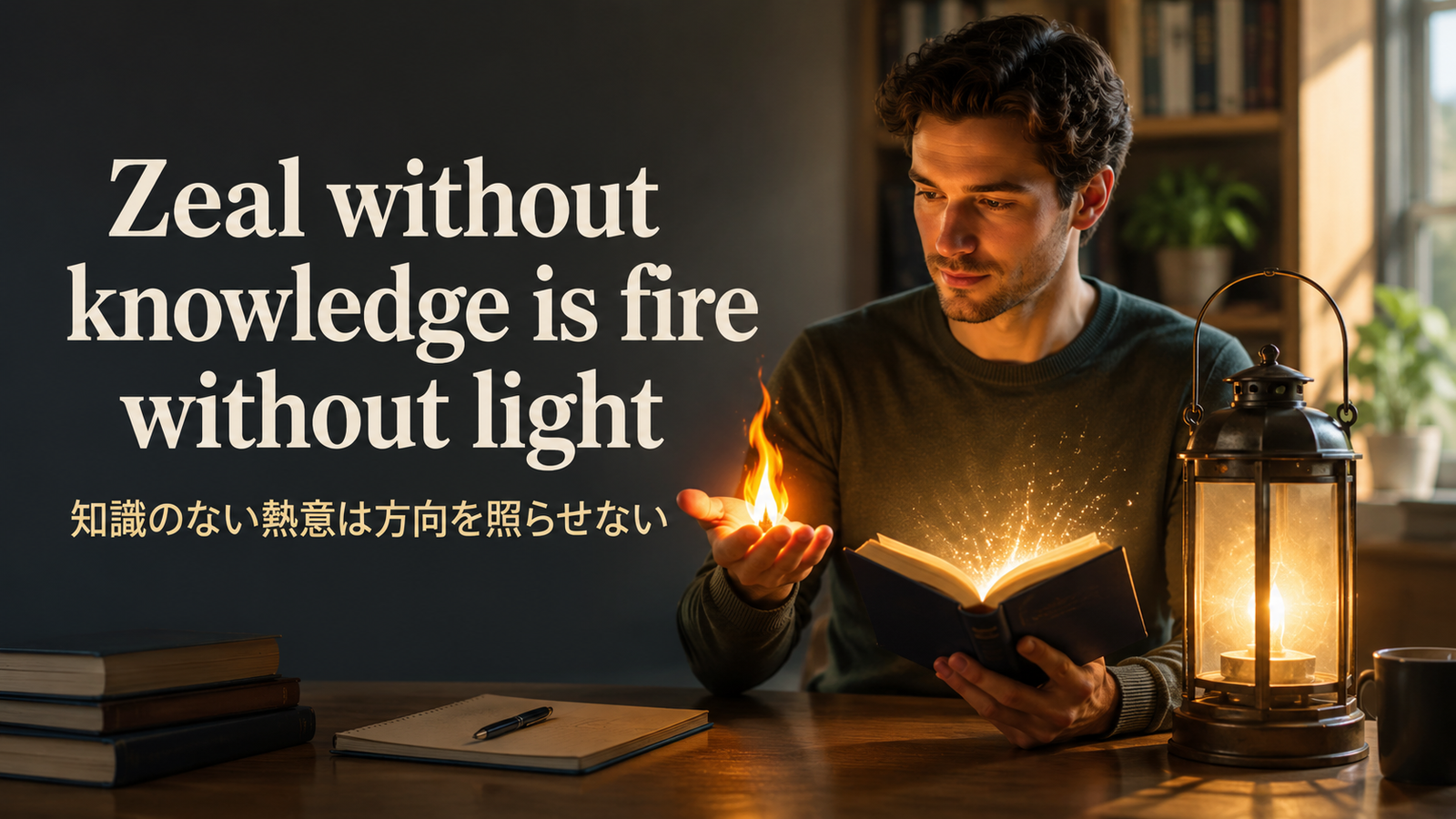Zeal without knowledge is fire without lightの意味は？使い方・ニュアンス・例文と簡単な言い換え